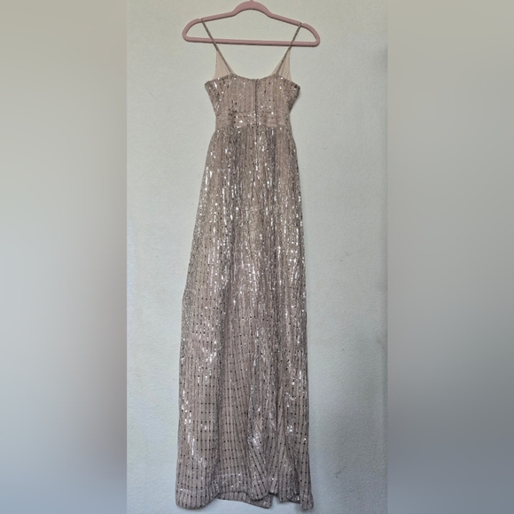 B Darlin Shimmering Gold Prom .Size 3 - 4 - Picture 10 of 11